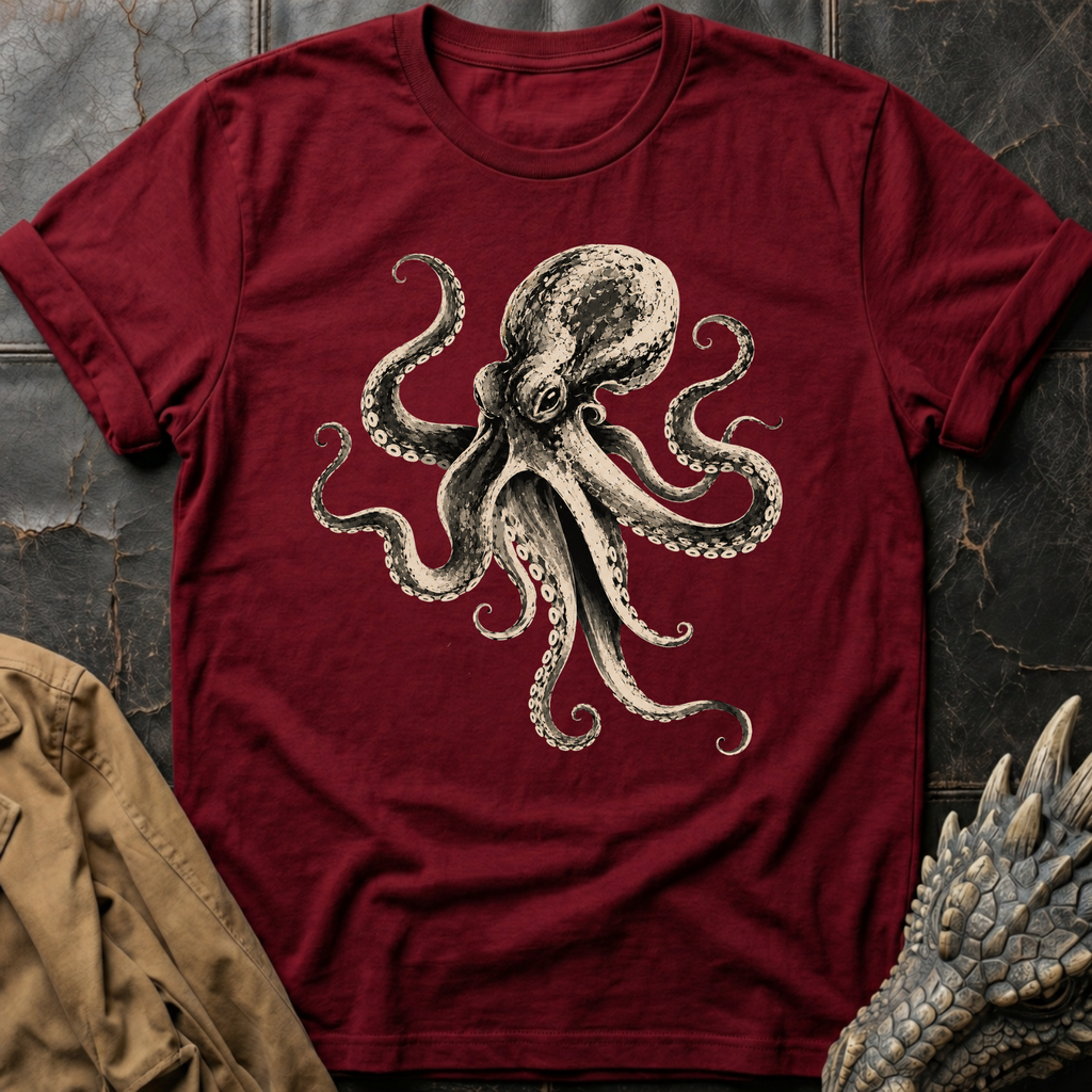 B&W Octopus | Tee