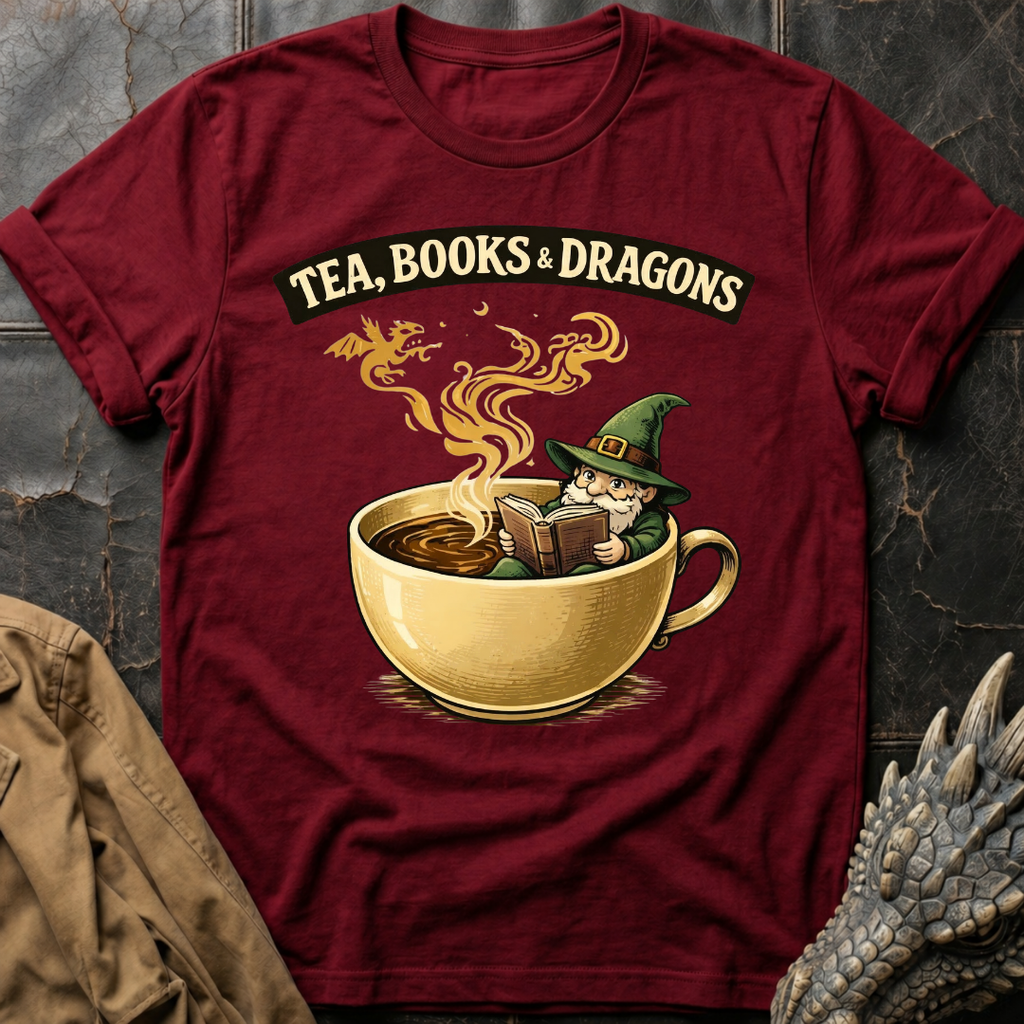 Tea, Books & Dragons T-Shirt