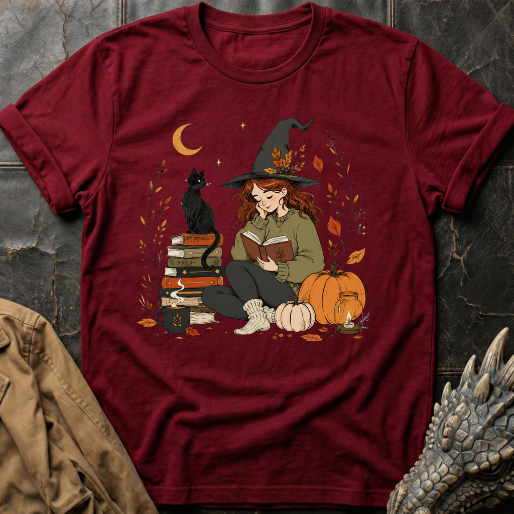 Autumn Book Witch | T-Shirt
