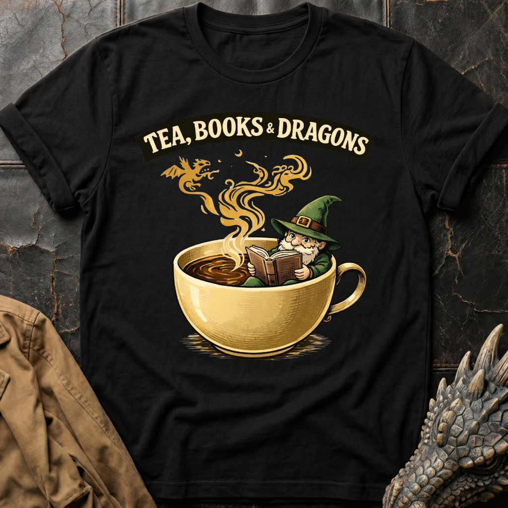 Tea, Books & Dragons T-Shirt