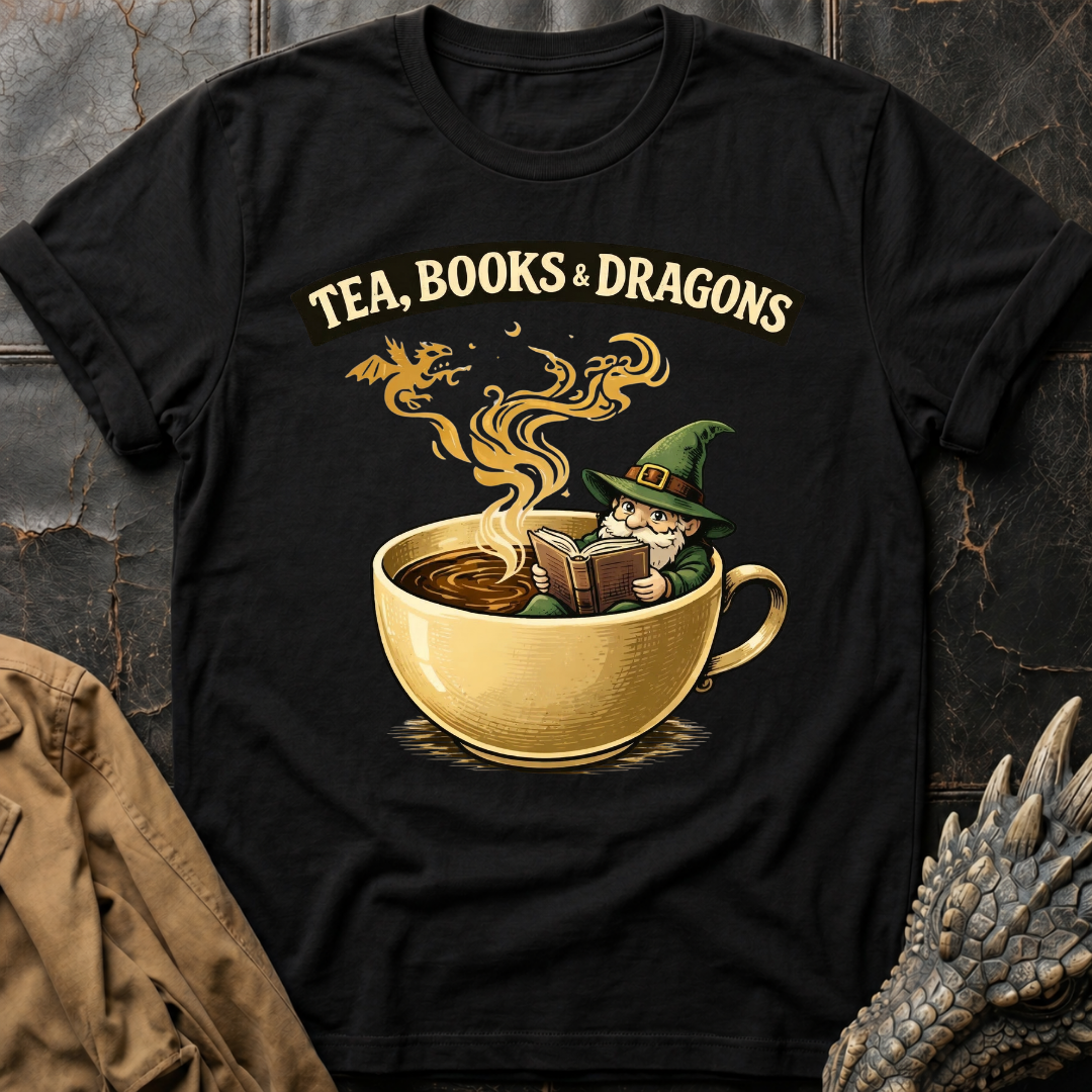 Tea, Books & Dragons T-Shirt