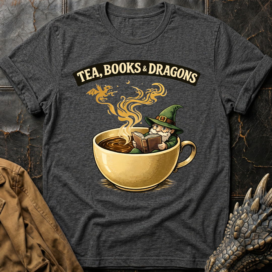 Tea, Books & Dragons T-Shirt