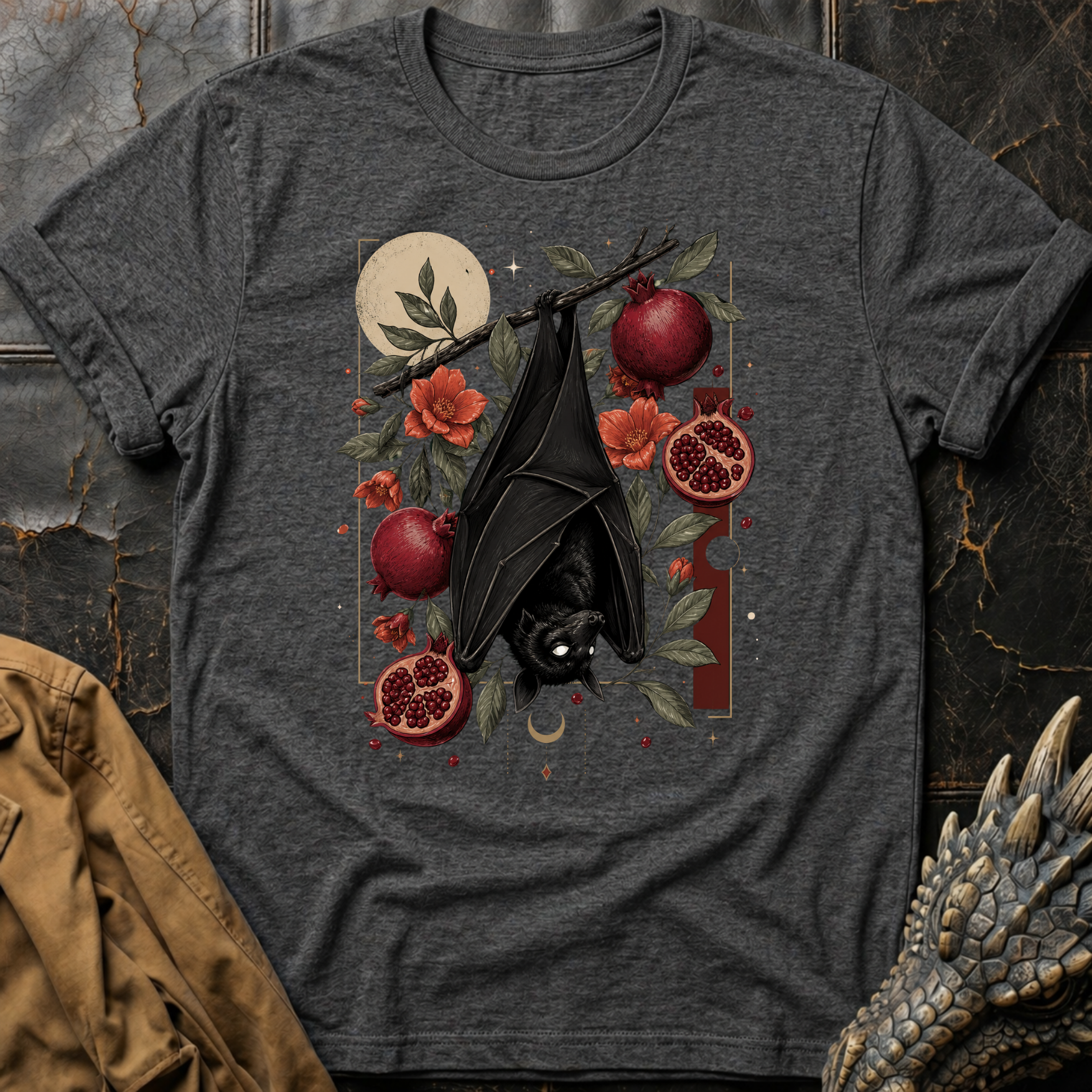 Bat & Pomegranate  | T-Shirt
