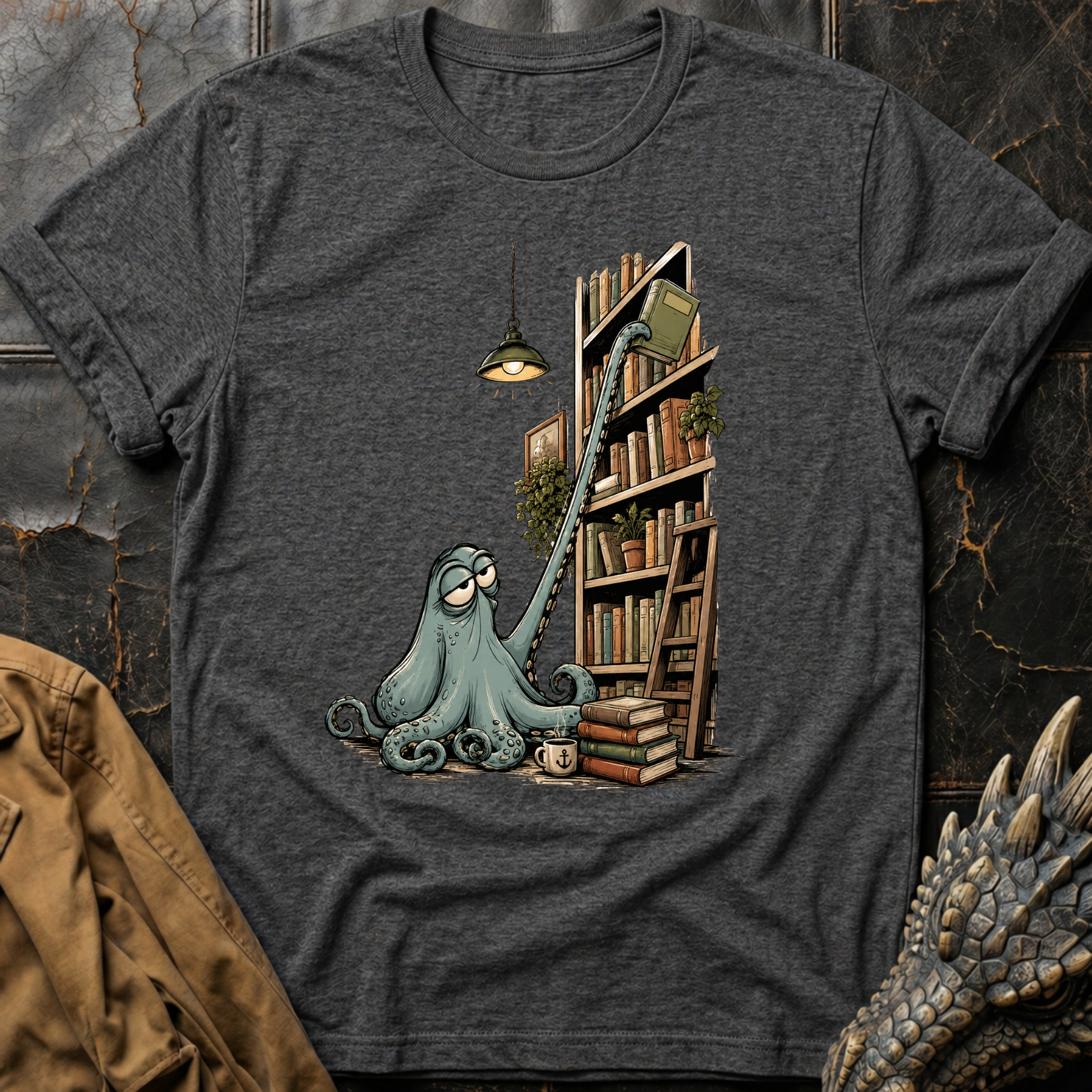 Octopus Librarian | T-Shirt