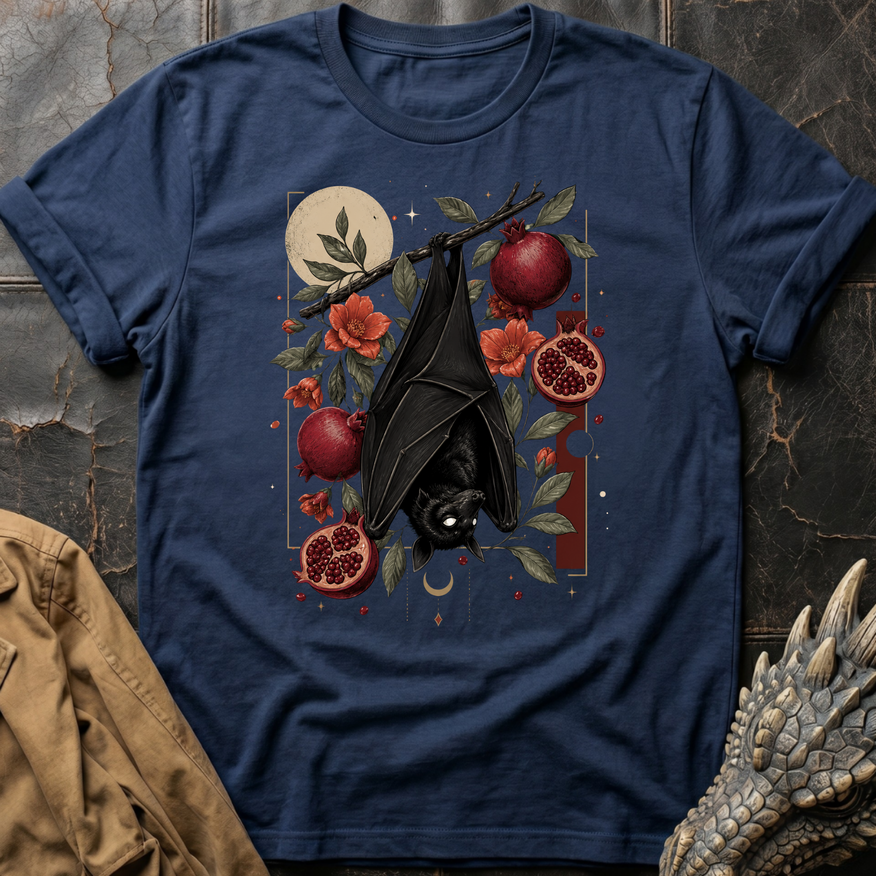 Bat & Pomegranate  | T-Shirt