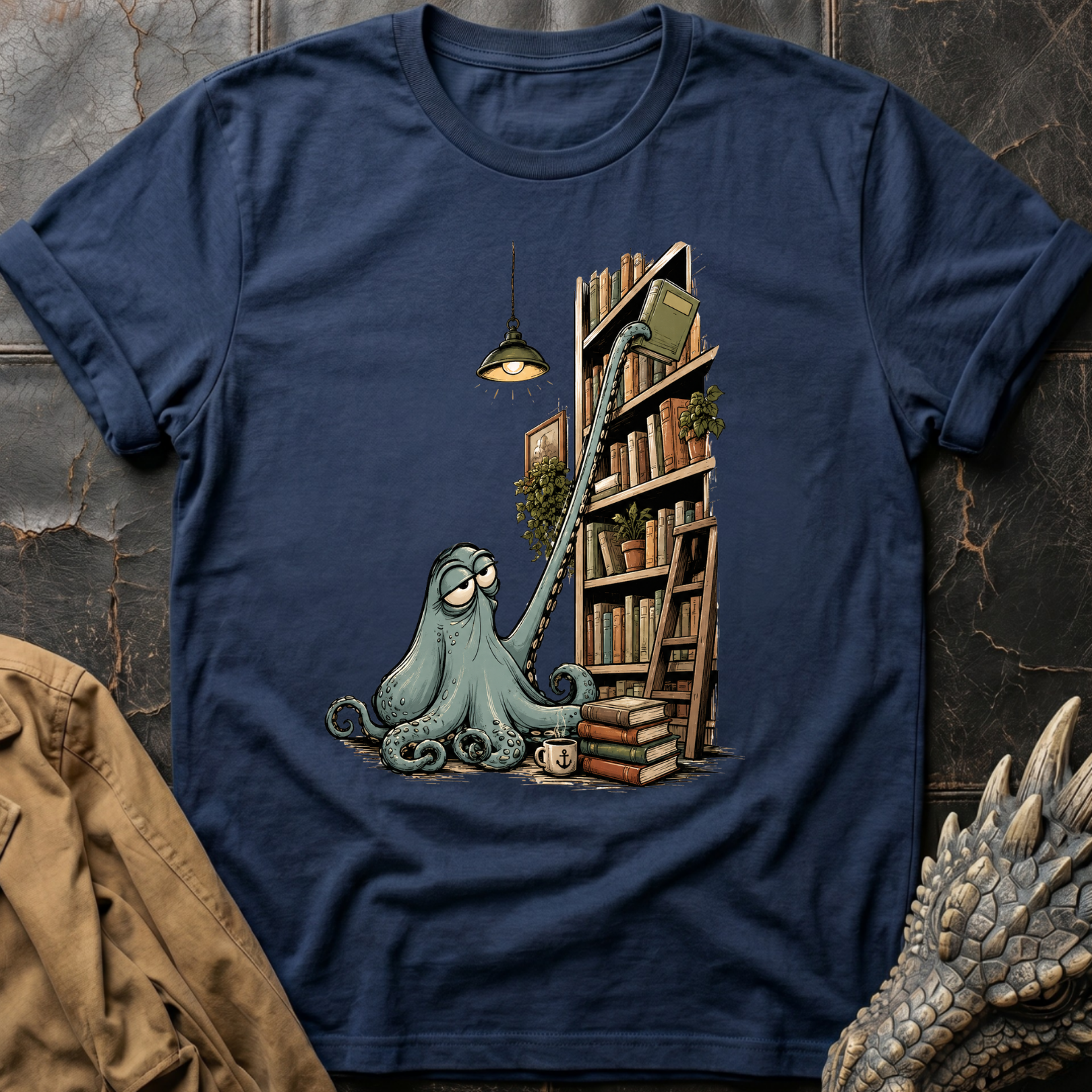 Octopus Librarian | T-Shirt