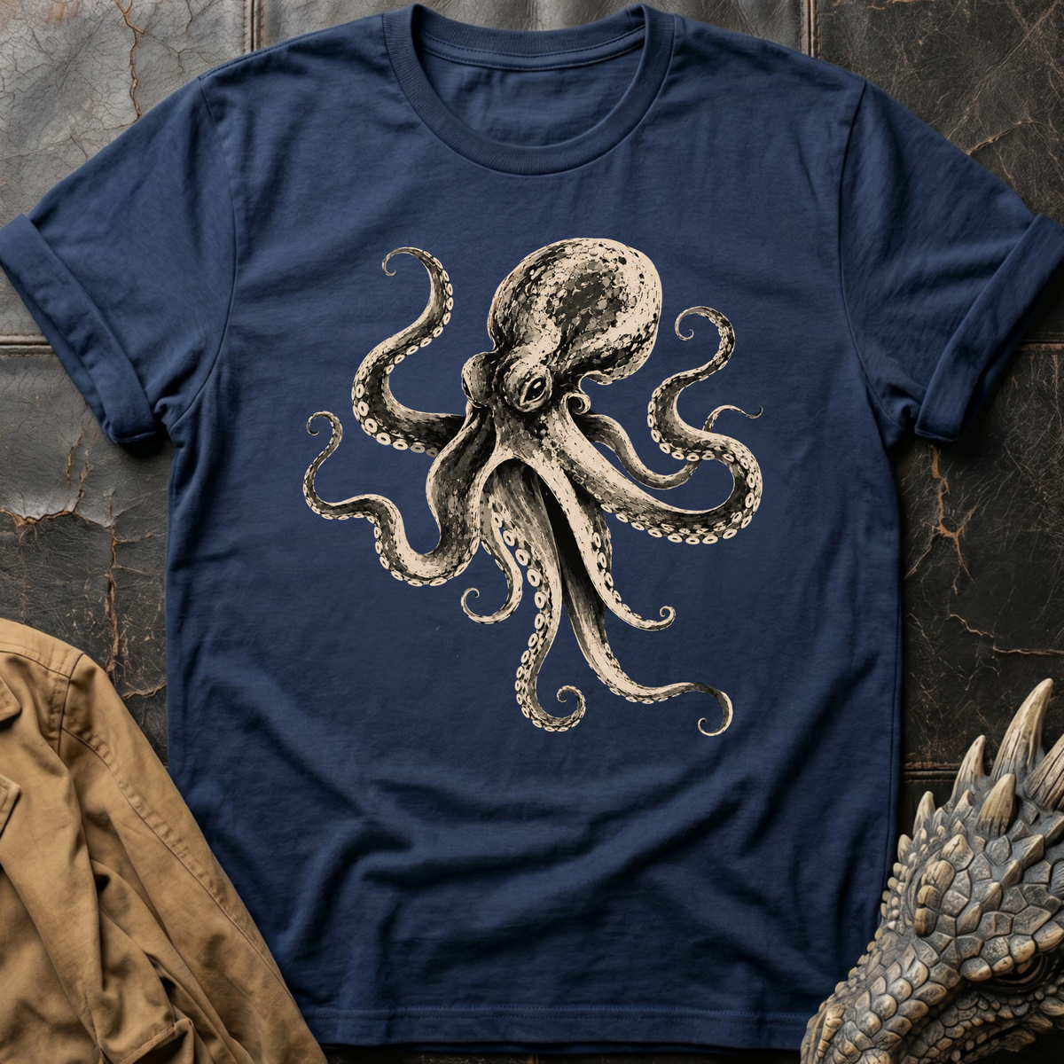 B&W Octopus | Tee