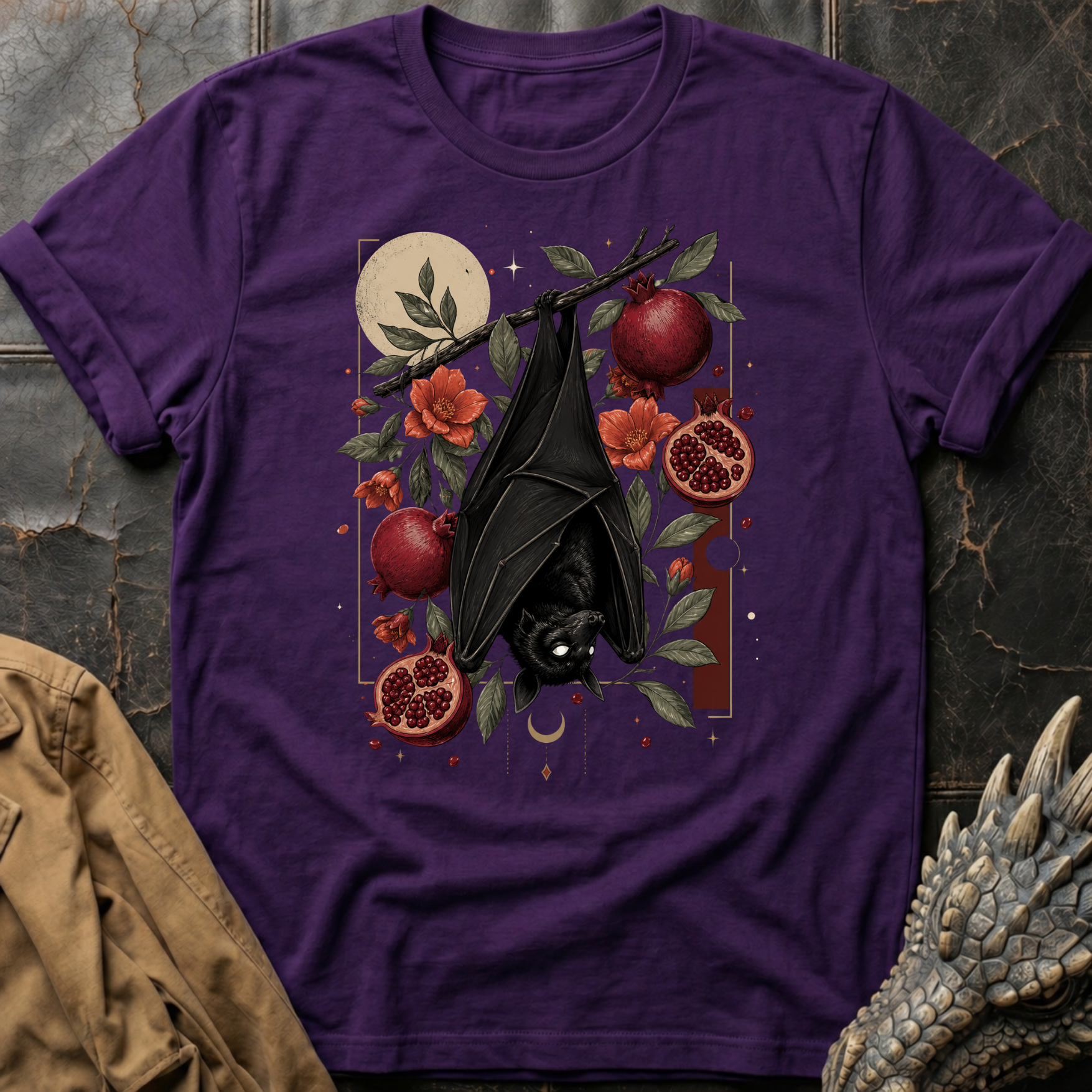 Bat & Pomegranate  | T-Shirt