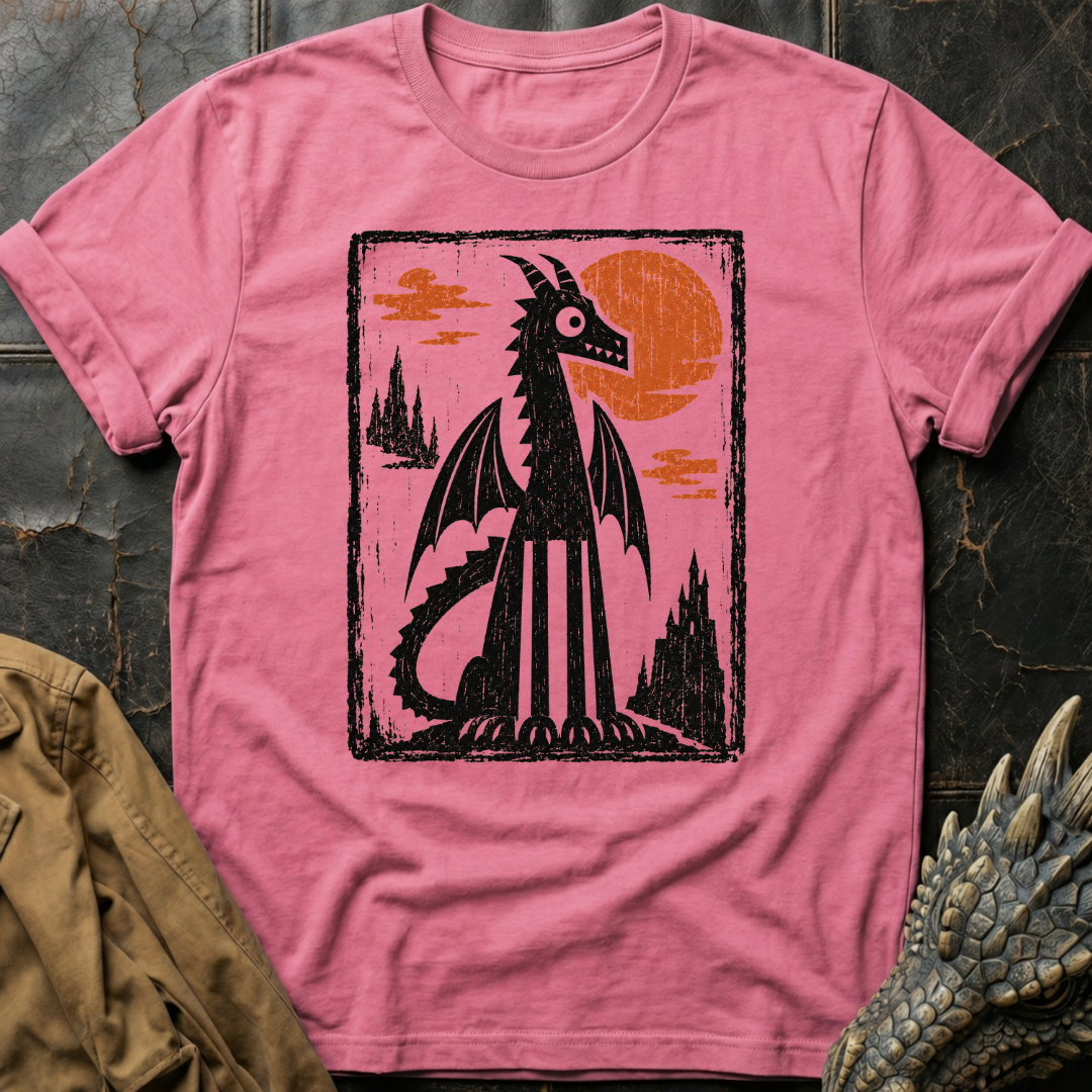 Linocut Dragon | Tee