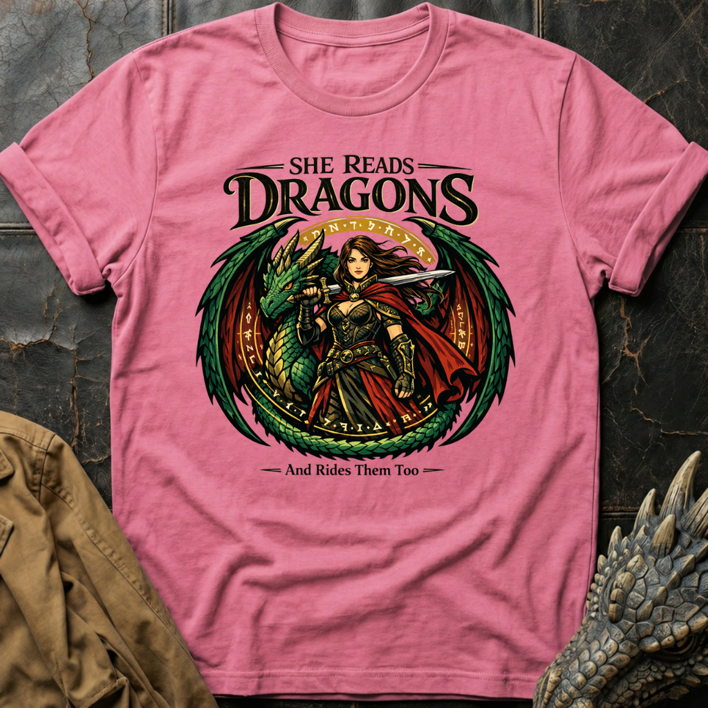 She Reads Dragons T-Shirt