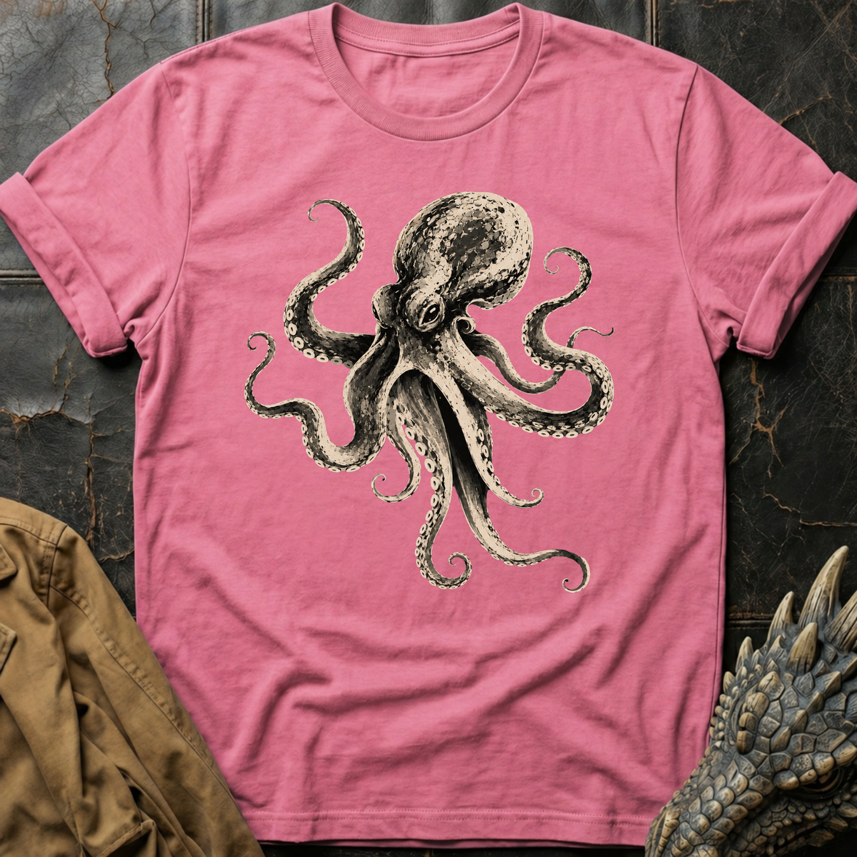B&W Octopus | Tee