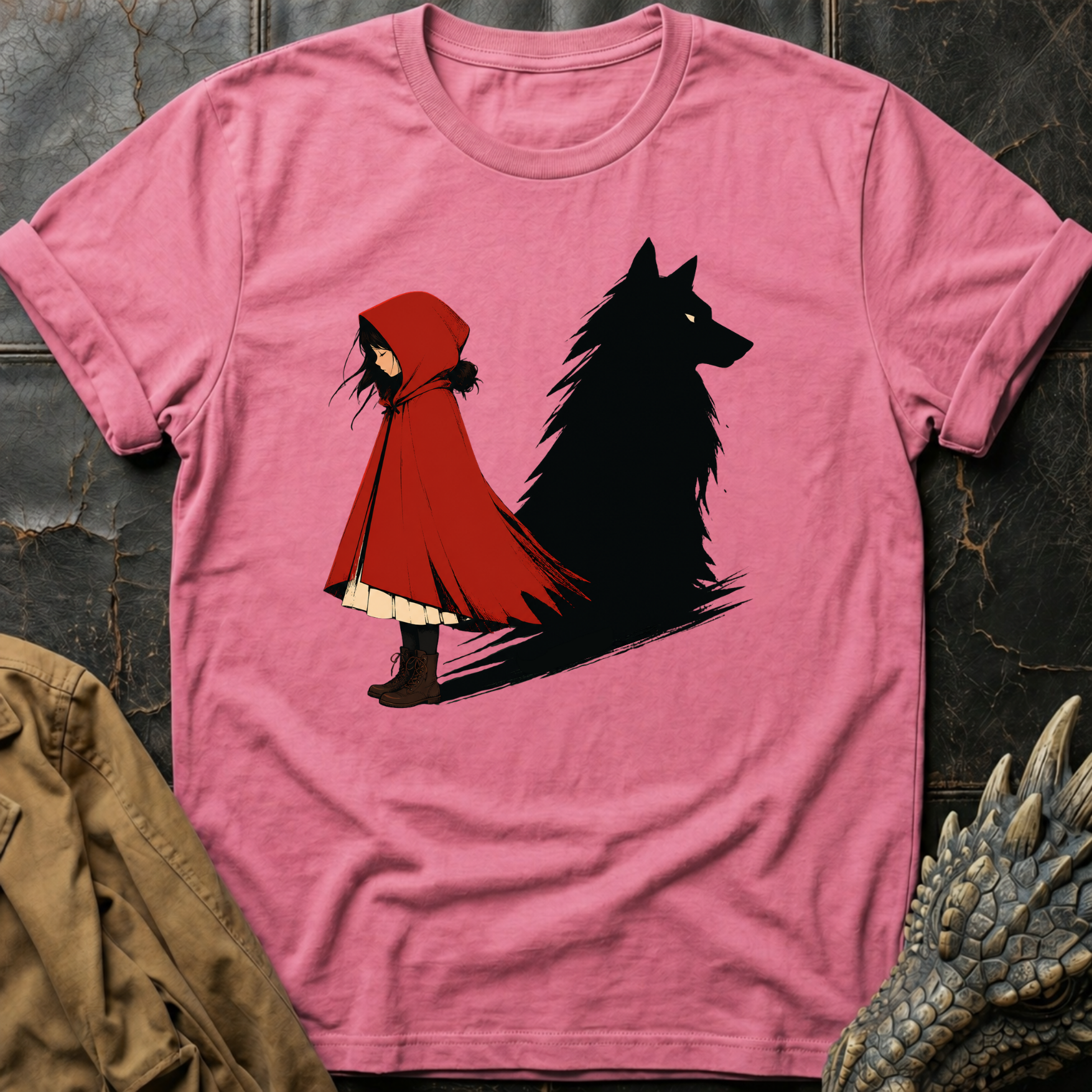Red & Wolf  | T-Shirt