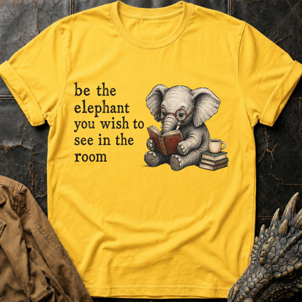Bookish Elephant | T-Shirt