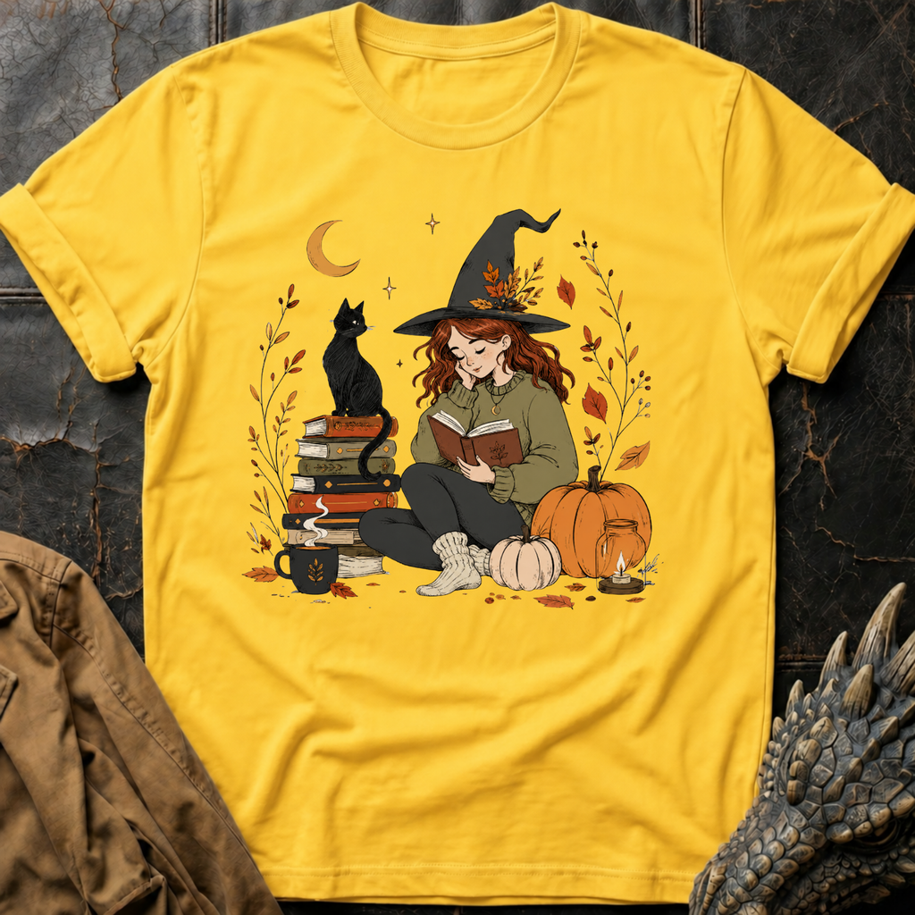 Autumn Book Witch | T-Shirt