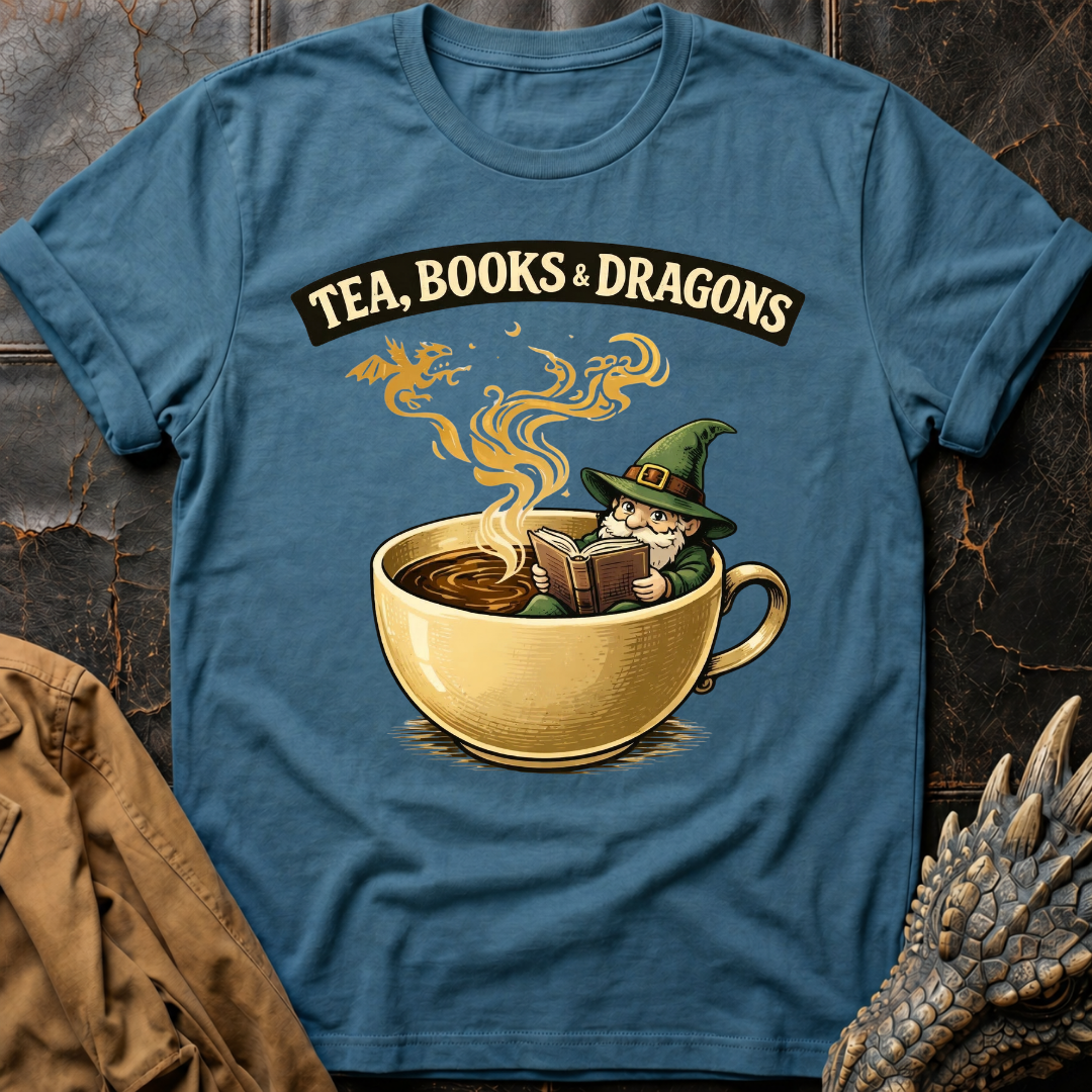 Tea, Books & Dragons T-Shirt