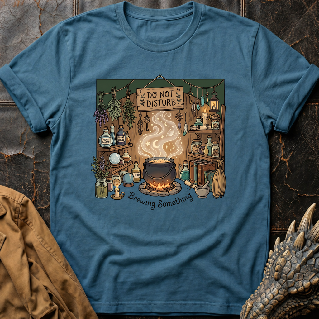 Do Not Disturb Brewing Something | T-Shirt