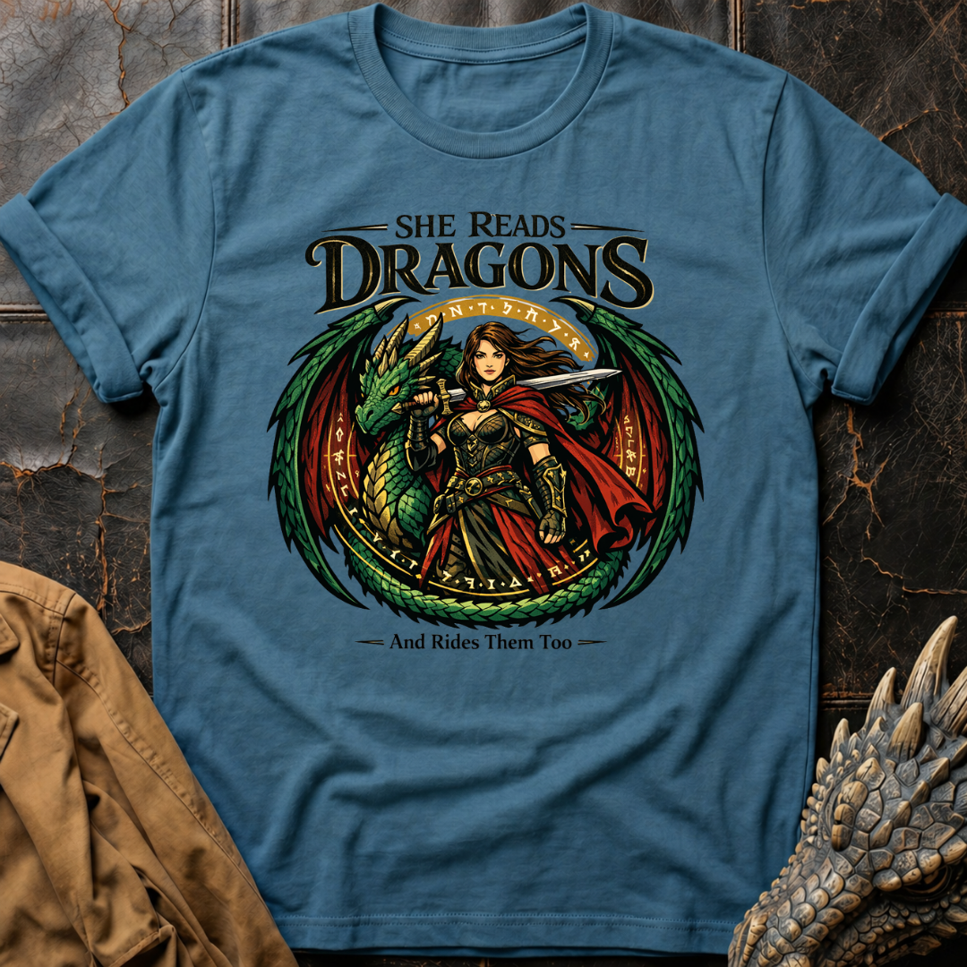 She Reads Dragons T-Shirt