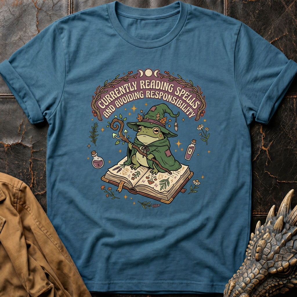 Currently Reading Spells T-Shirt
