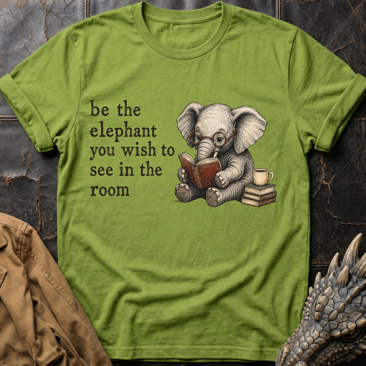 Bookish Elephant | T-Shirt