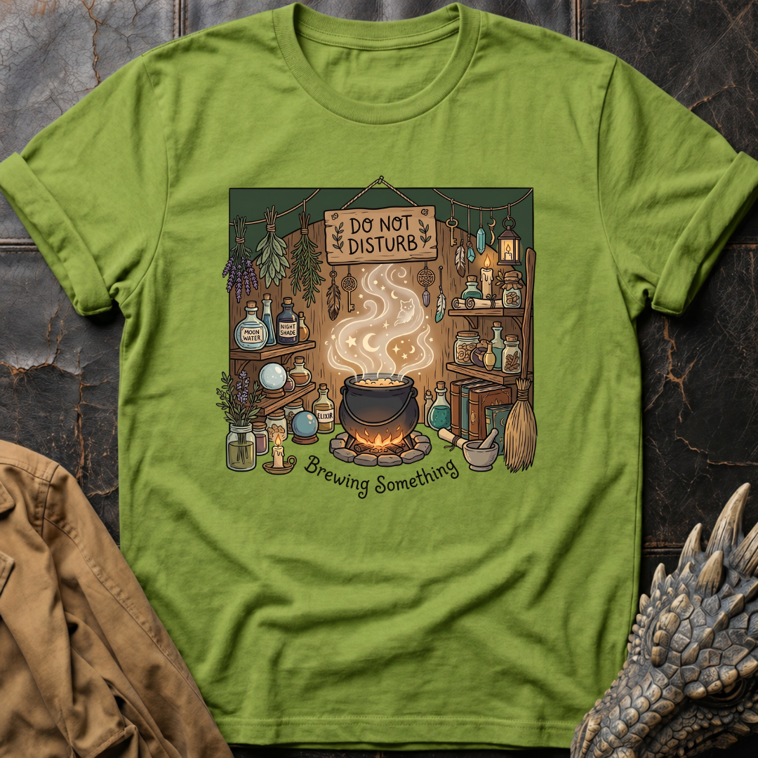 Do Not Disturb Brewing Something | T-Shirt