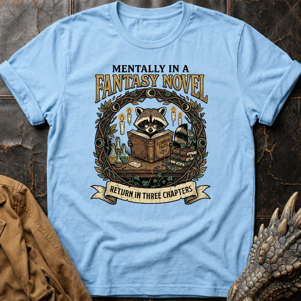 Raccoon Reading | T-Shirt