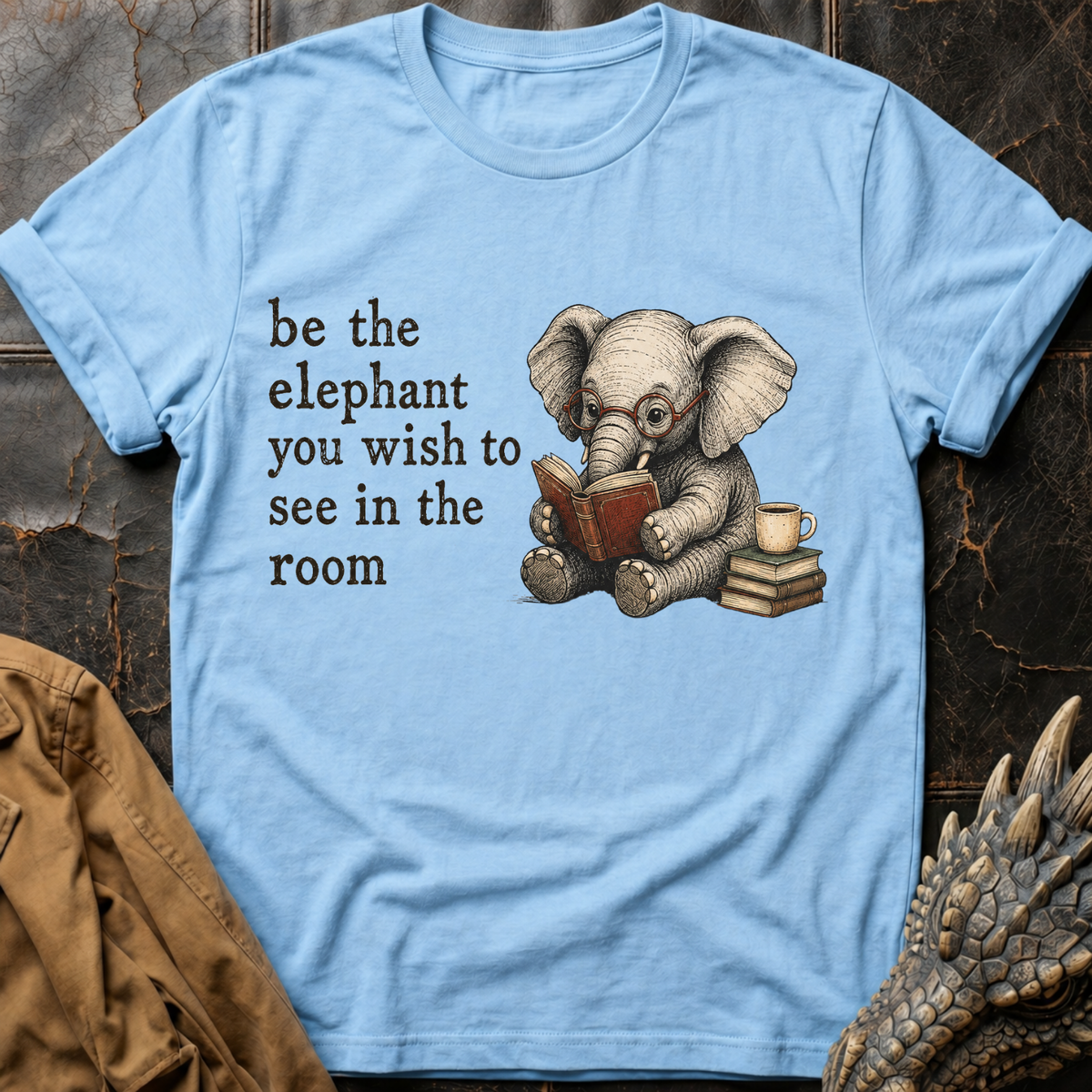 Bookish Elephant | T-Shirt