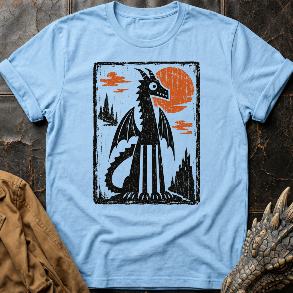 Linocut Dragon | Tee