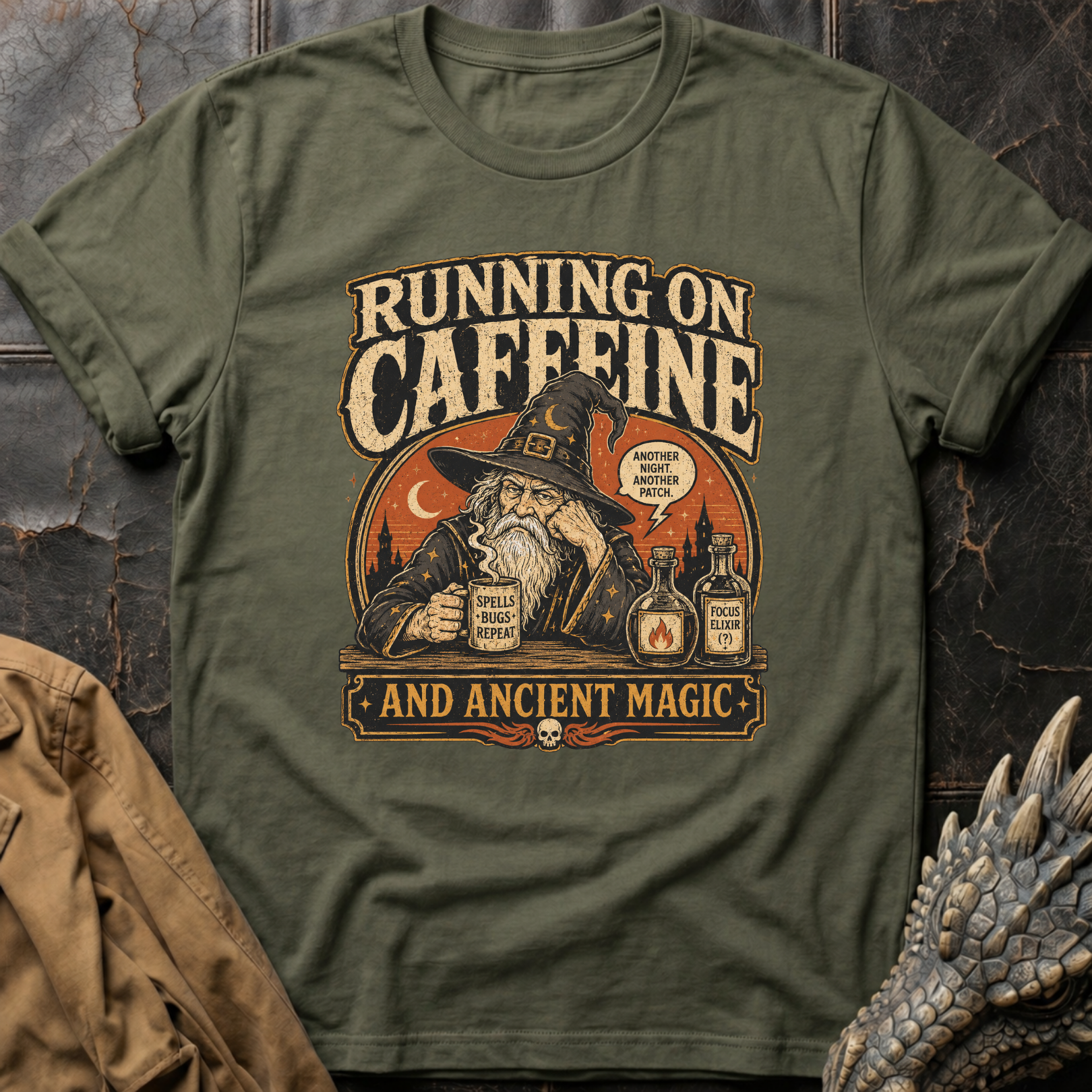 Running On Caffeine  | T-Shirt