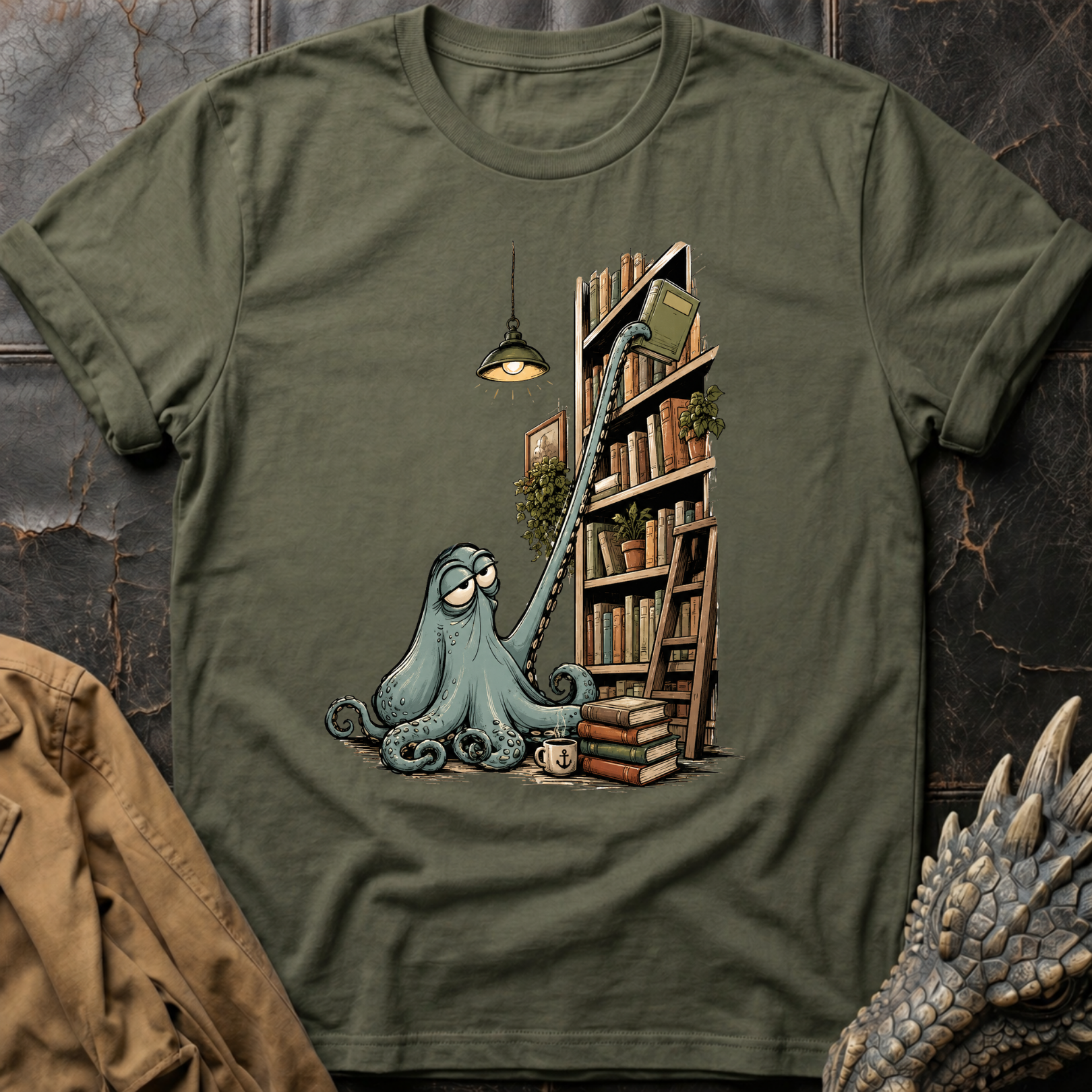 Octopus Librarian | T-Shirt