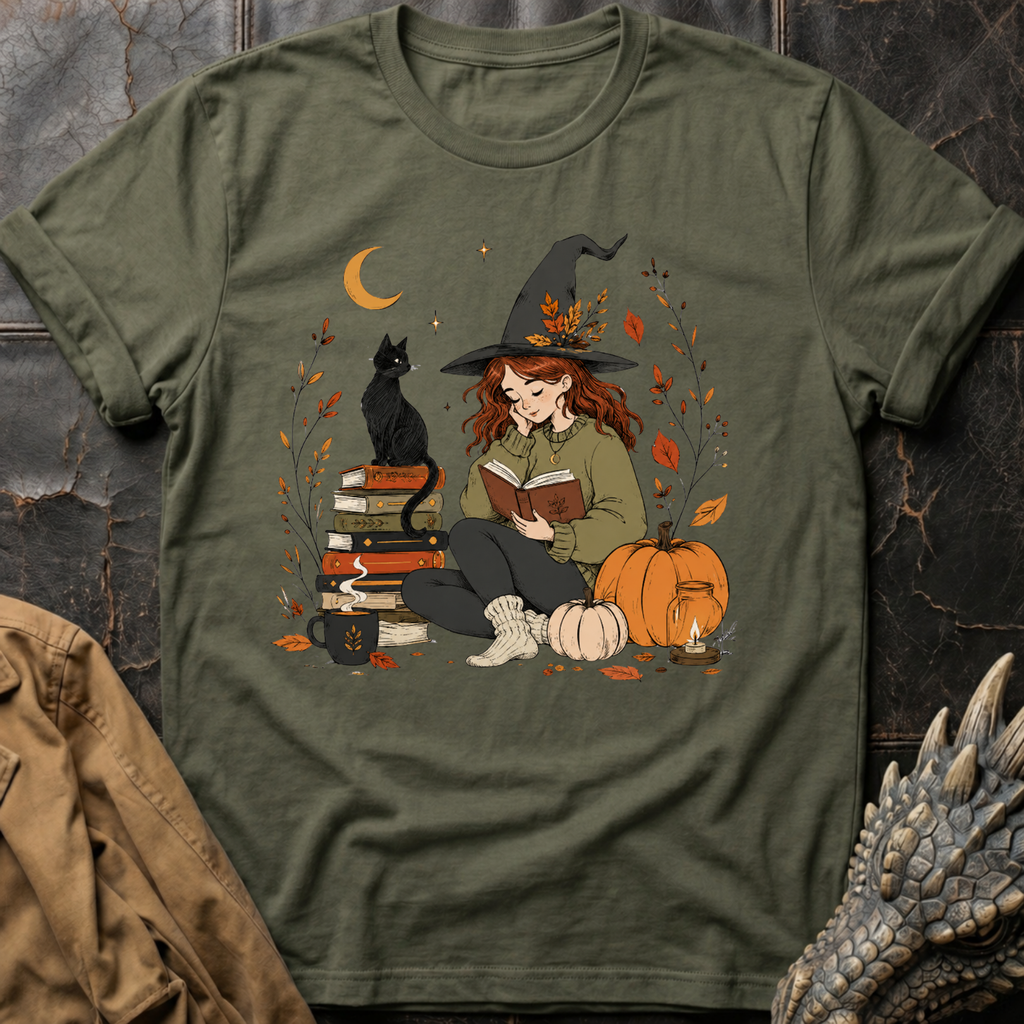 Autumn Book Witch | T-Shirt