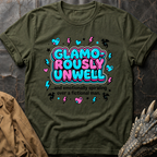 Glamorously Unwell - Pink & Blue T-Shirt