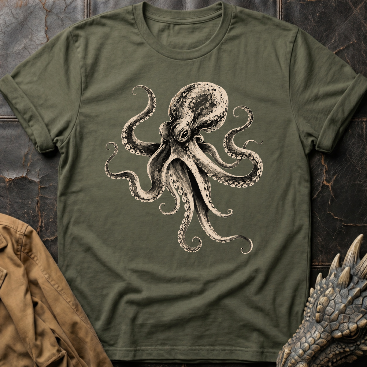 B&W Octopus | Tee