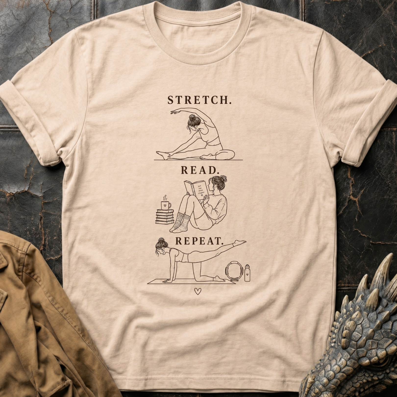 Strech. Read. Repeat | T-Shirt