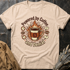 Powered By Coffee And Denial | T-Shirt