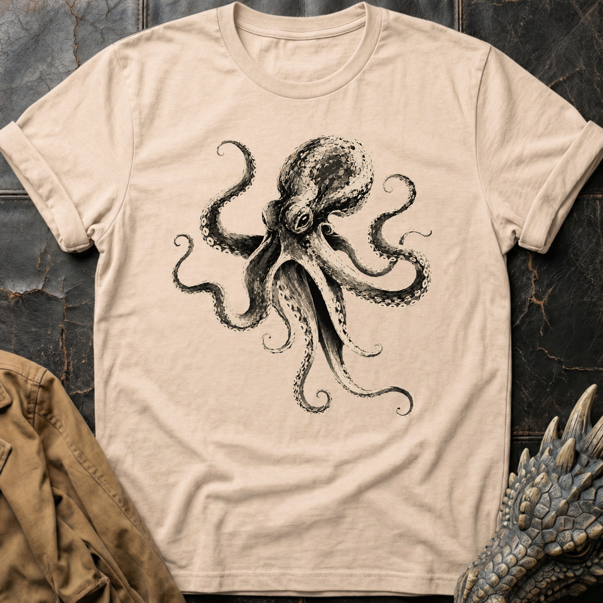 B&W Octopus | Tee