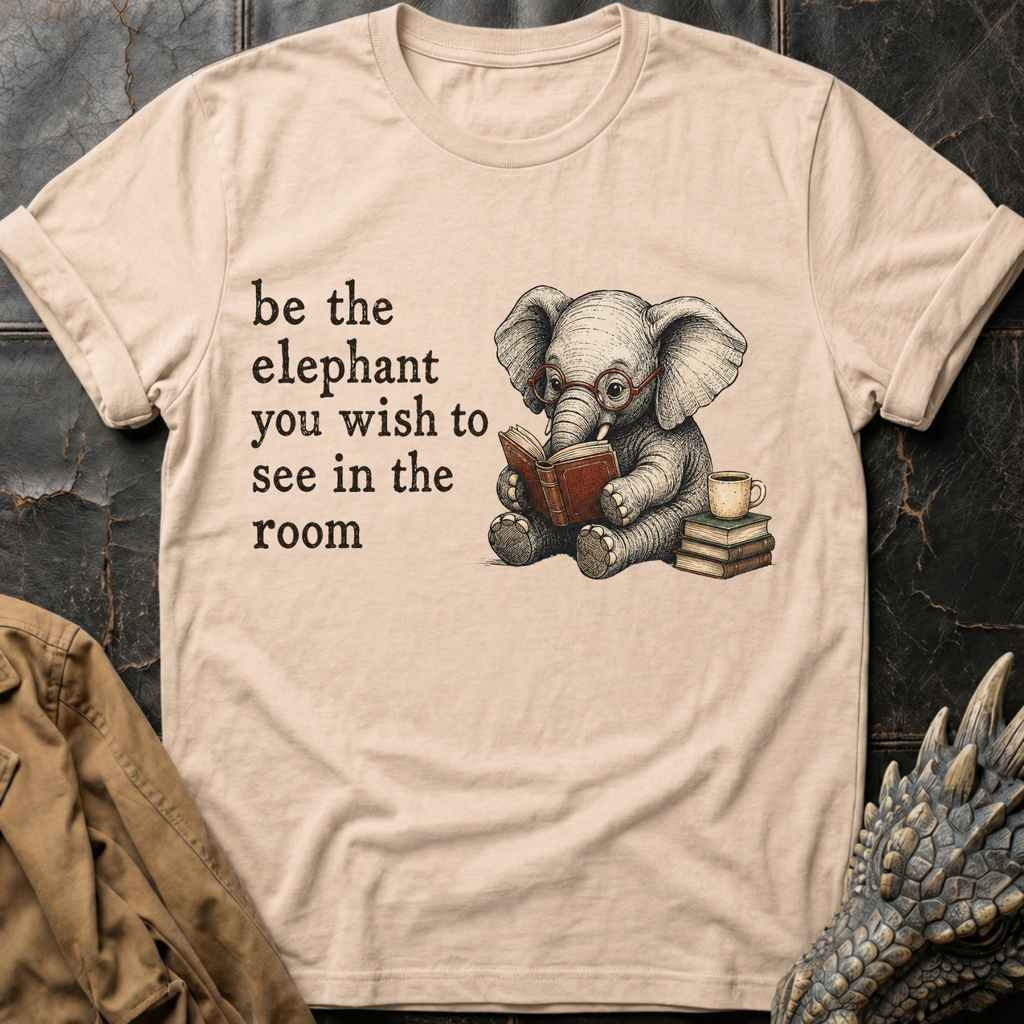 Bookish Elephant | T-Shirt