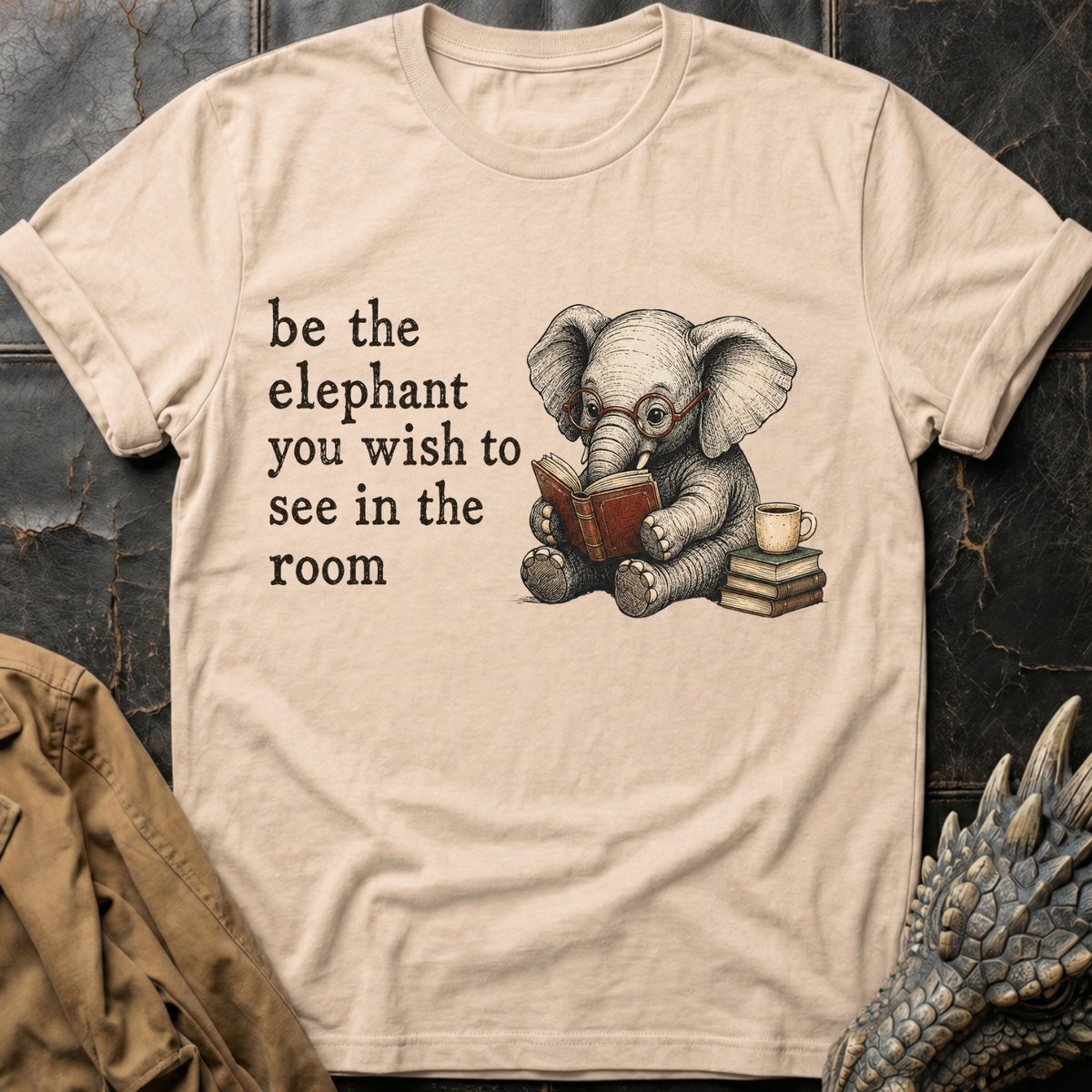 Bookish Elephant | T-Shirt