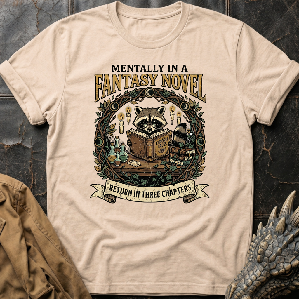 Raccoon Reading | T-Shirt