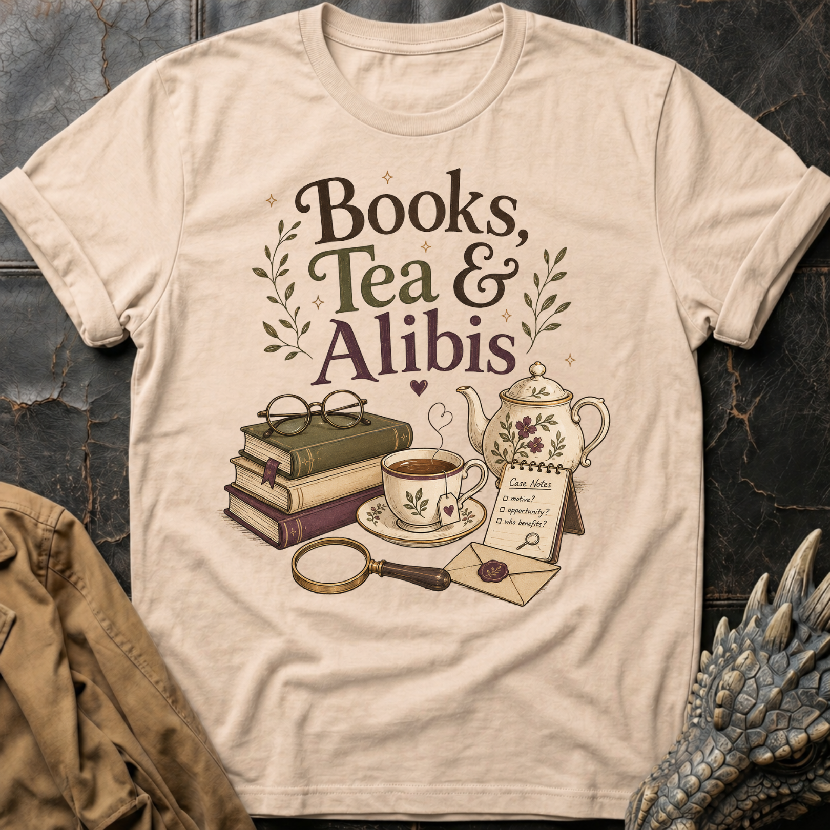 Books, Tea & Alibis | T-Shirt