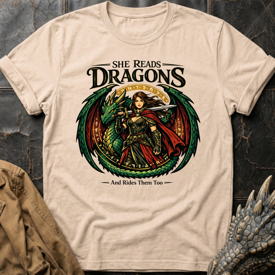 She Reads Dragons T-Shirt