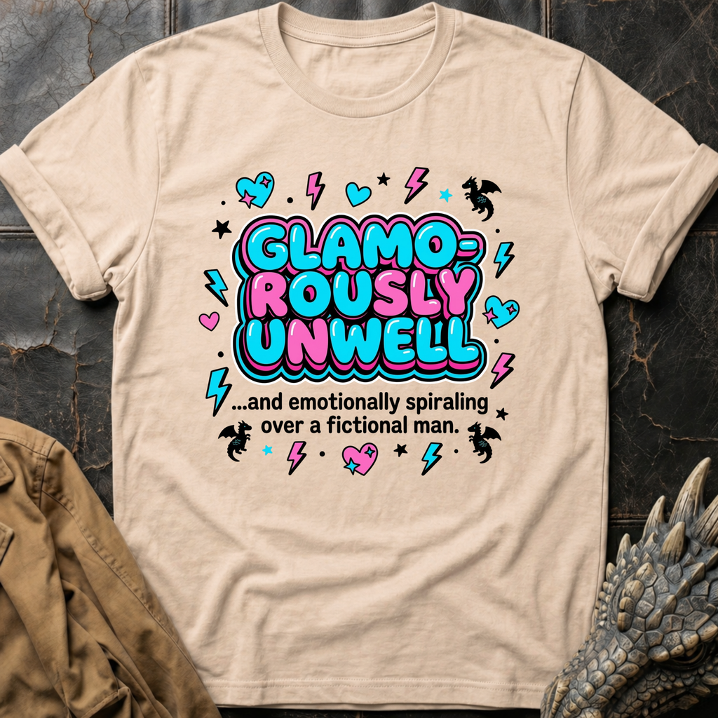 Glamorously Unwell - Pink & Blue T-Shirt