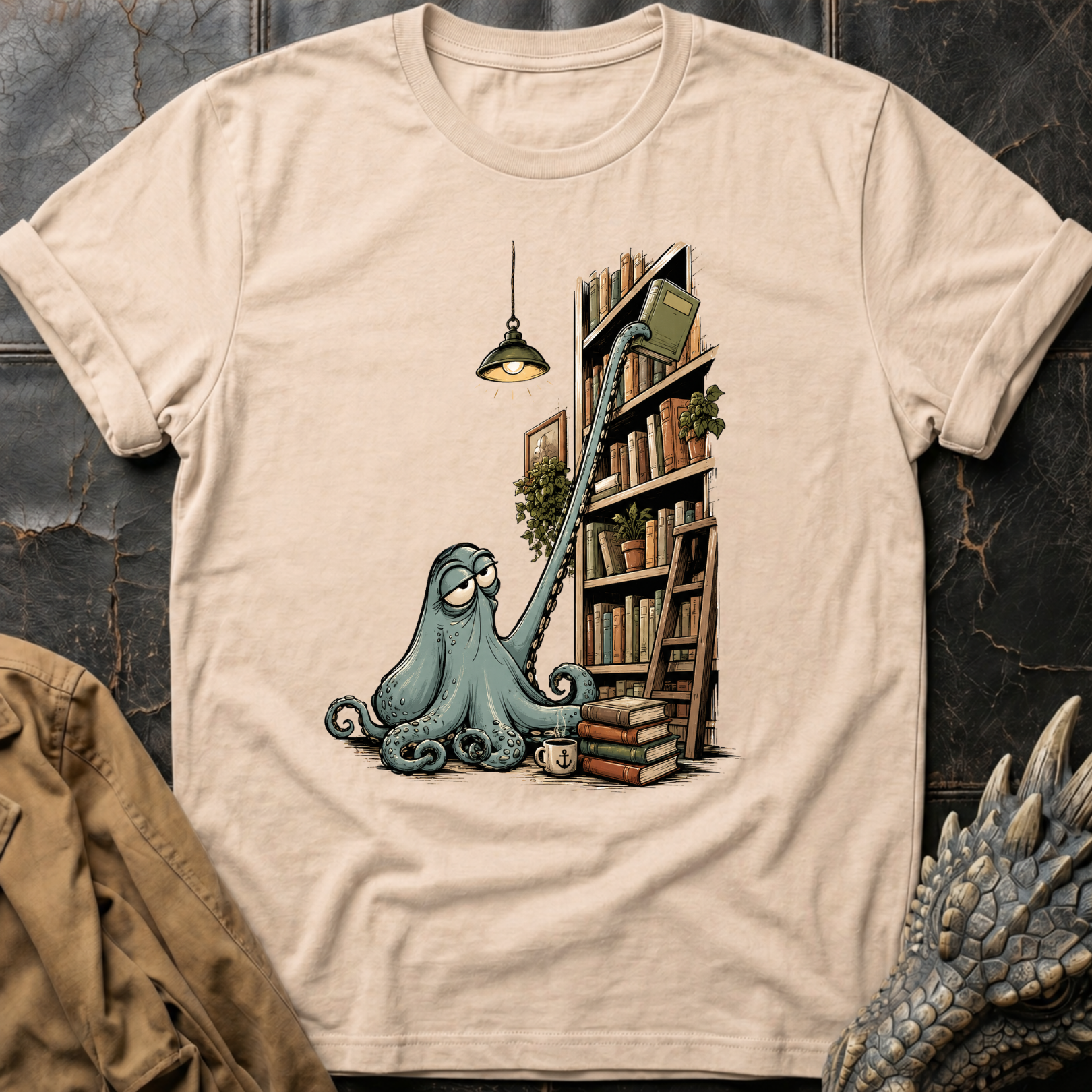 Octopus Librarian | T-Shirt