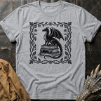 Dragon And Books | T-Shirt