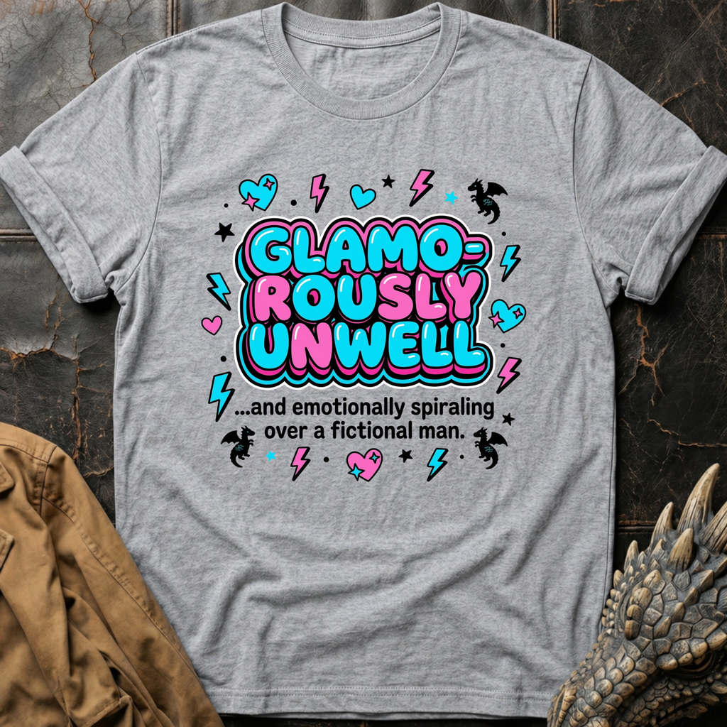 Glamorously Unwell - Pink & Blue T-Shirt