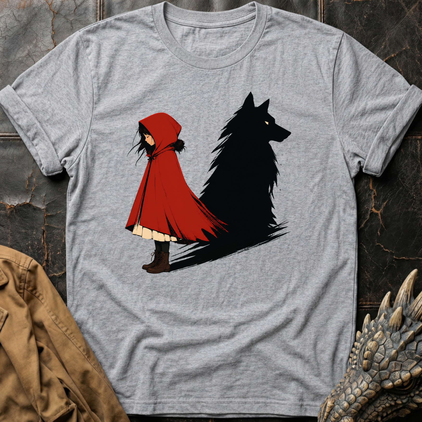 Red & Wolf  | T-Shirt