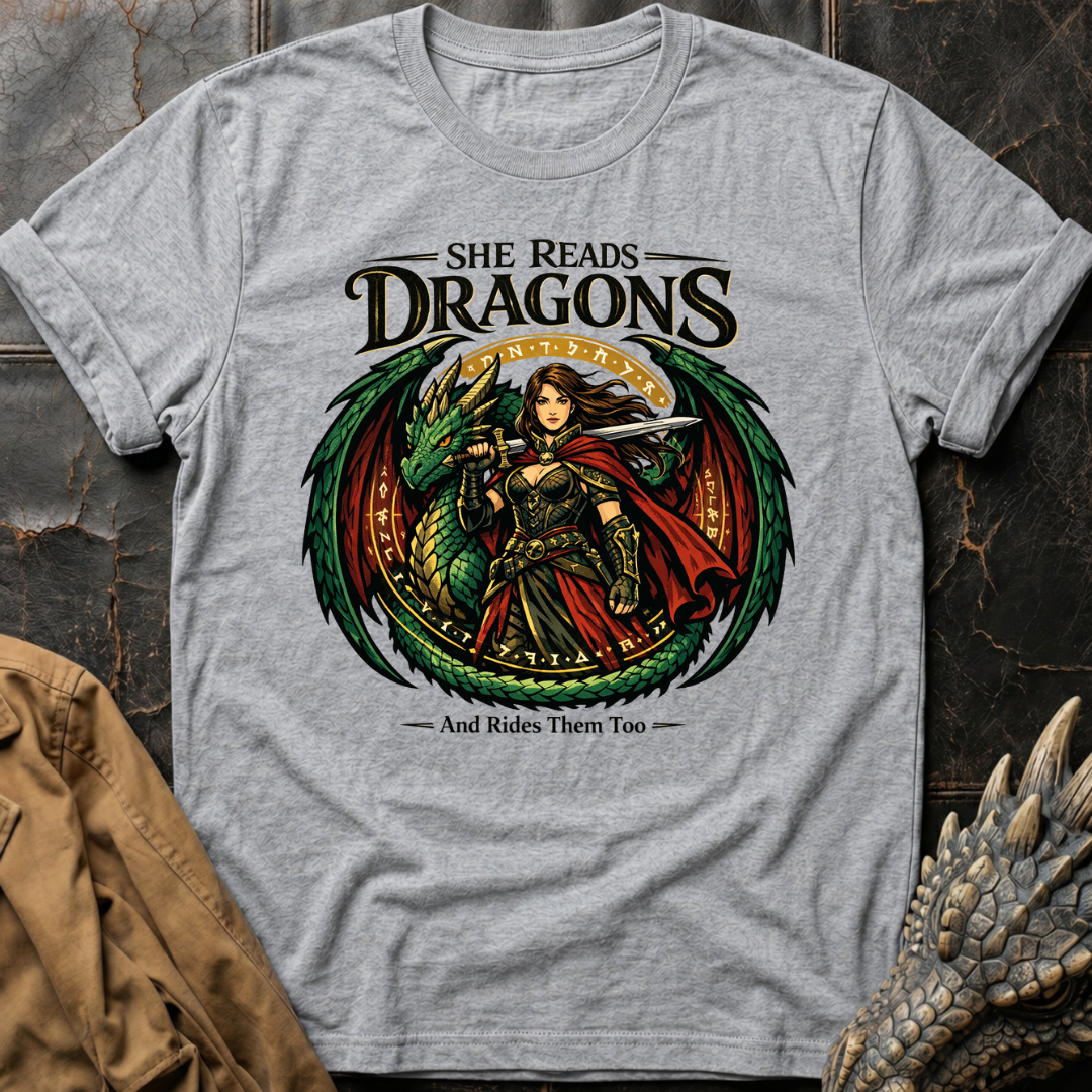 She Reads Dragons T-Shirt