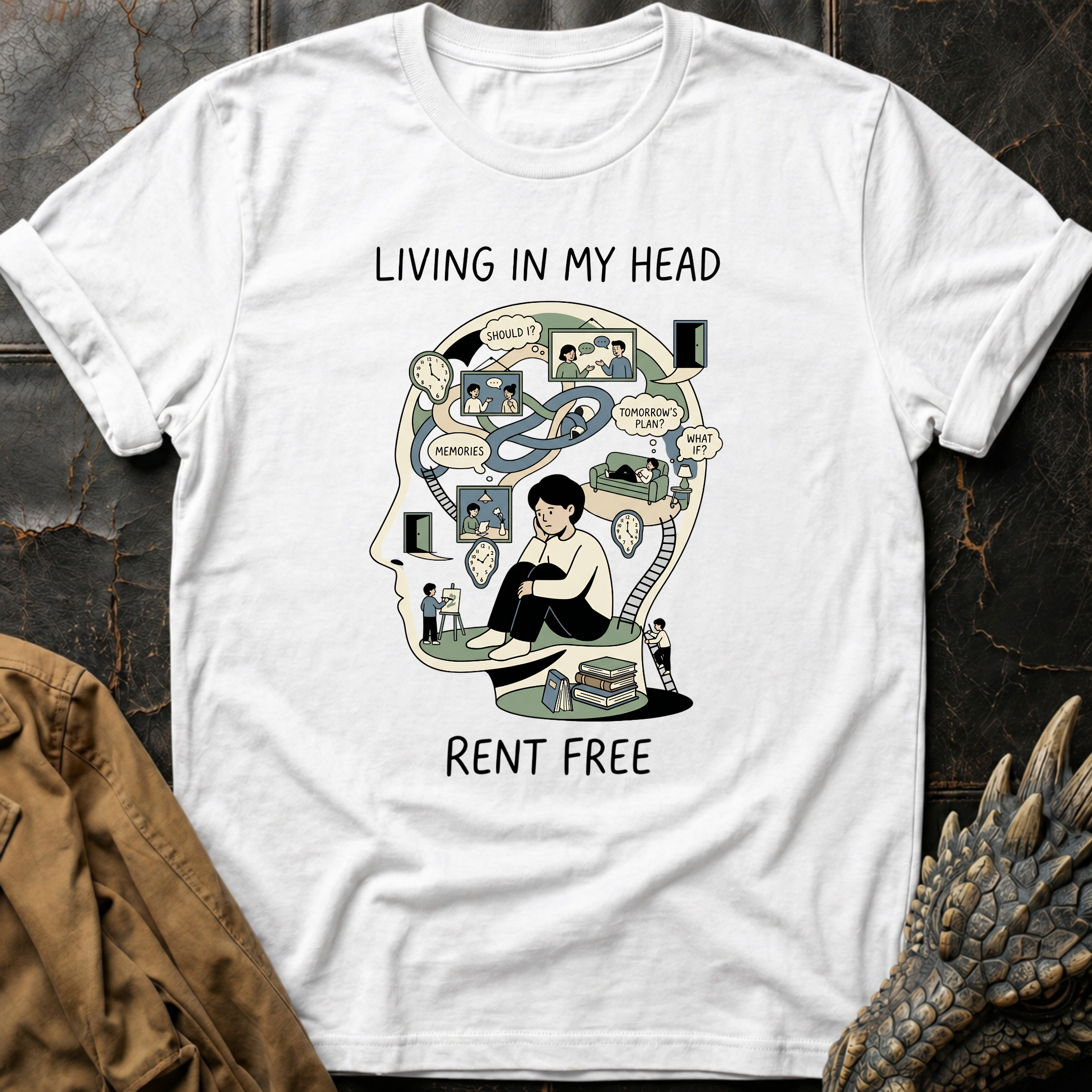 Living In My Head Rent Free | T-Shirt
