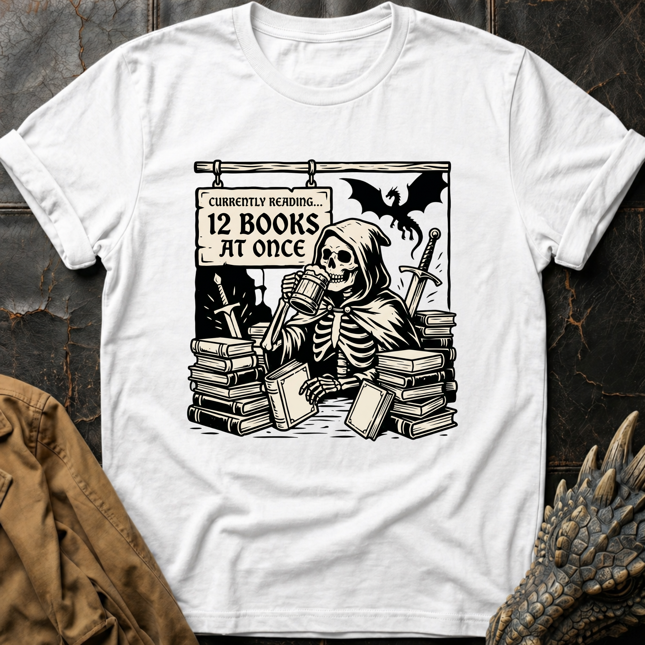 Currently Reading 12 Books At Once | T-Shirt