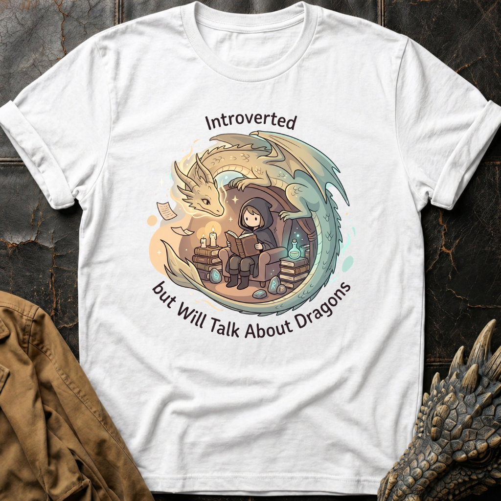 Introverted But Will Talk About Dragons | T-Shirt