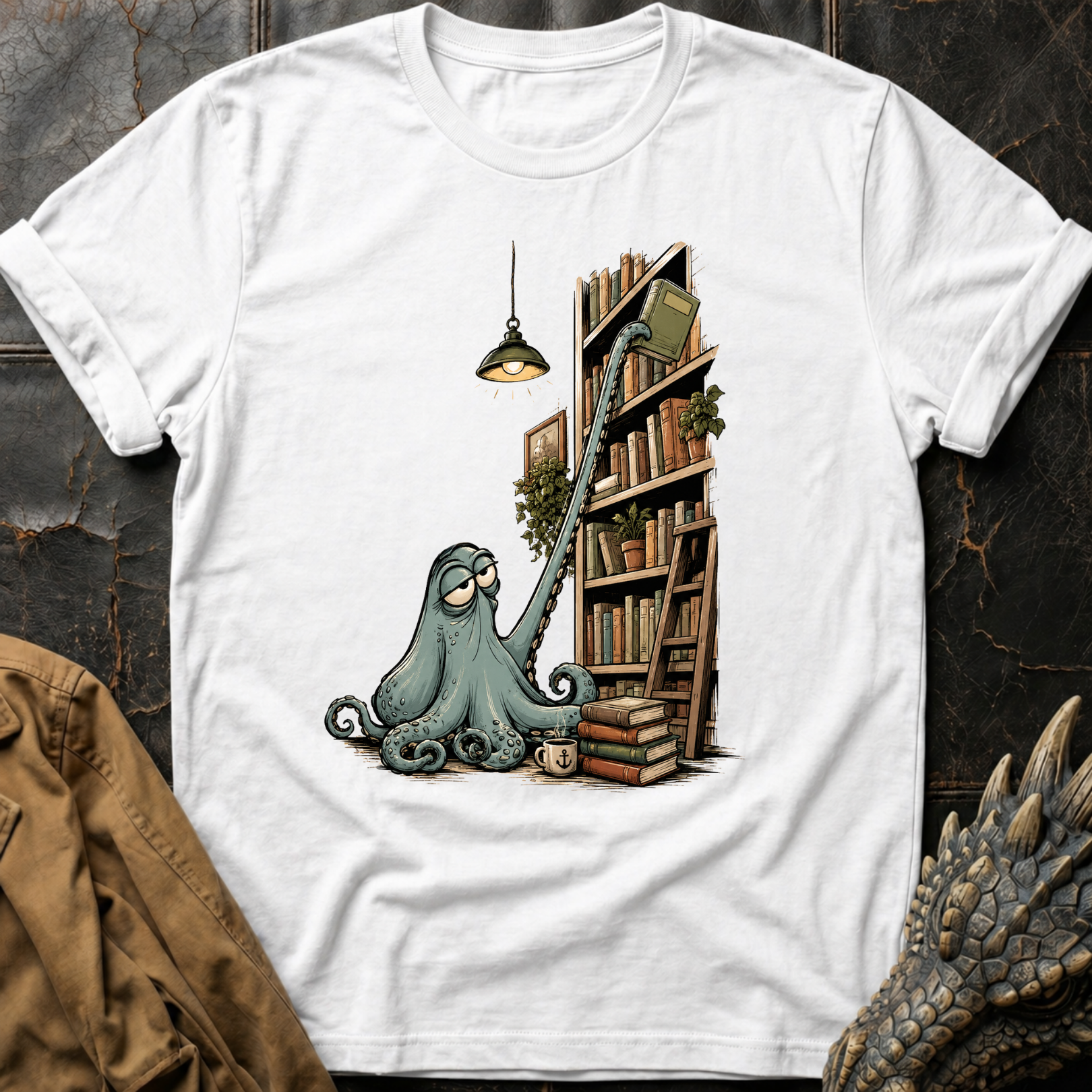Octopus Librarian | T-Shirt